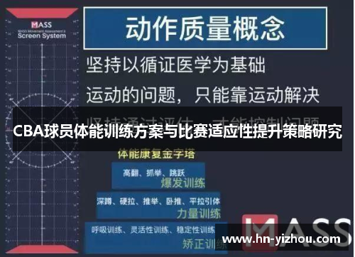 CBA球员体能训练方案与比赛适应性提升策略研究